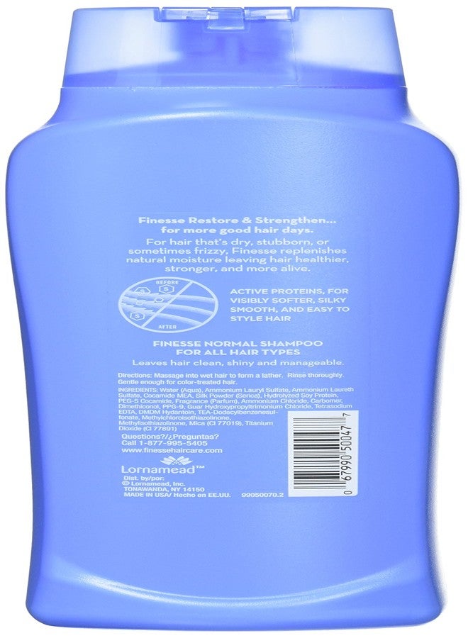 فينيس شامبو فينيس ريستور + سترينث العادي، 24 أونصة، يرطب ويصلح الشعر الجاف أو التالف ليمنحك شعراً ناعماً وصحياً. - Image 2